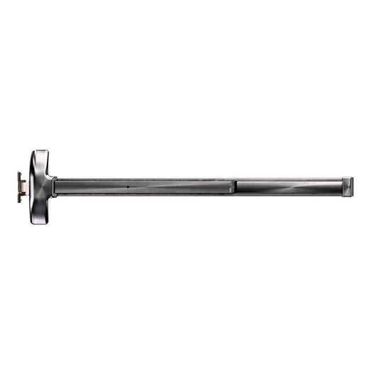 Carbine Panic Exit Device CPE-R-D-3 panic bar in stainless steel for single doors, 915mm length with dogging function for secure emergency exits.