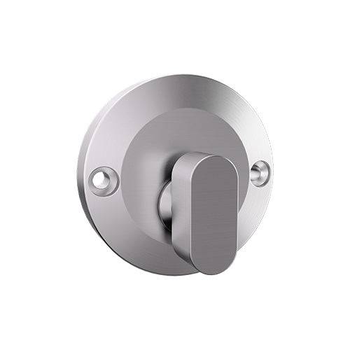 Stainless Steel Round Rose TurnsNib - Carbine CRF136-T with internal through fixing, ideal for toilet partition hardware installations.