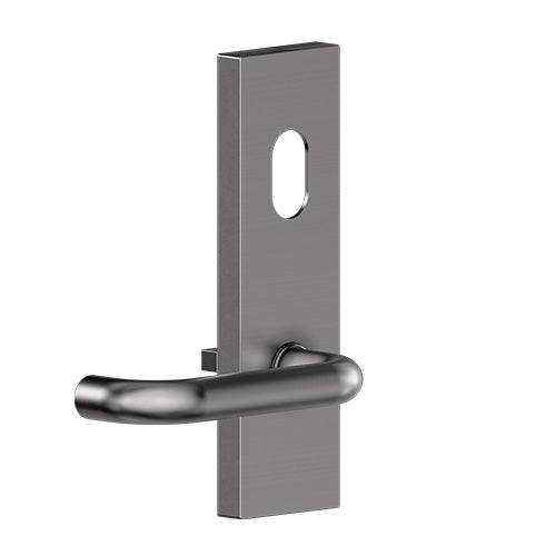 Carbine CSF18 Lever Lock - Cylinder & Lever in stainless steel with external rectangular plate and 7-lever mortice lock design. Ideal for secure door hardware.