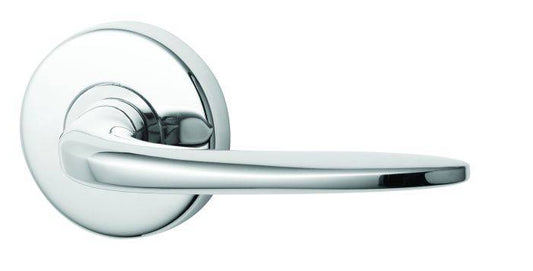 VELOCITY PASSAGE SET & L1 LEVER TP in polished chrome finish, sleek residential leverset for modern door hardware applications.