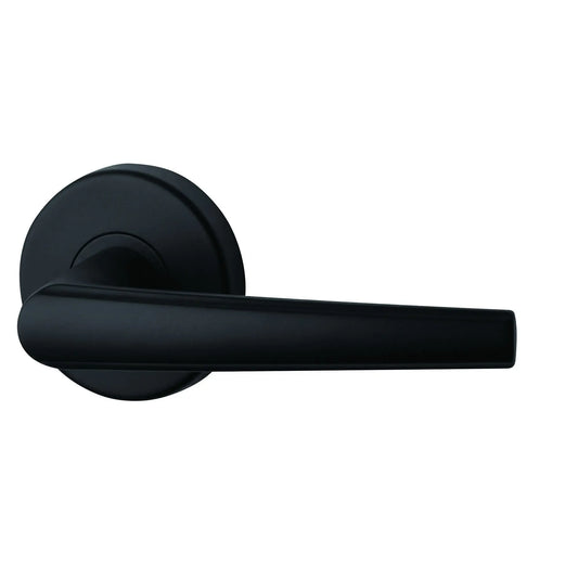 VELOCITY PASSAGE SET & L2 LEVER TP Matt Black Harry's Door Hardware