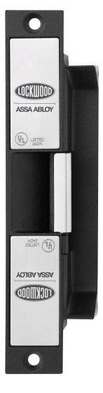 Padde ES200-2 non monitored electric strike in stainless steel by Lockwood ASSA ABLOY, designed for secure remote door unlocking systems.