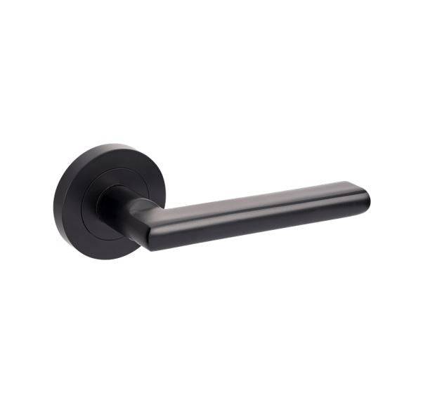 Epic Separate Privacy Set featuring a sleek black handle with a round base, includes 1131 & 7032 privacy kit for cabinet hardware.