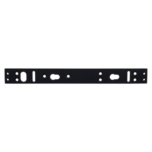 FSH Maglock Plate - Black Mounting Plate for FEM4300M-BLK with multiple pre-drilled holes for easy installation. Ideal for securing magnetic locks.
