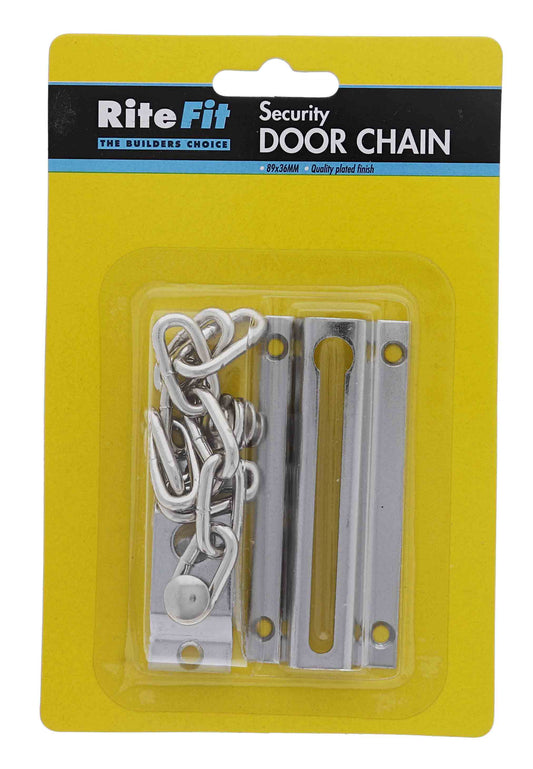 Lenlok HDC, Door Chain, 89MM X 36MM, Display Pack, Chrome Plate