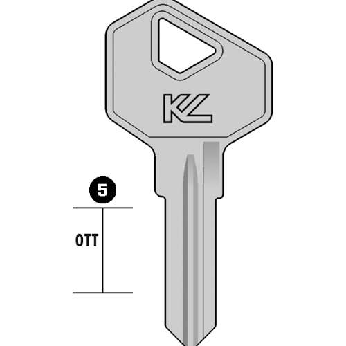 Keyline Lf32 Domestic Key Blank to suit Lock Focus silca: Lf27