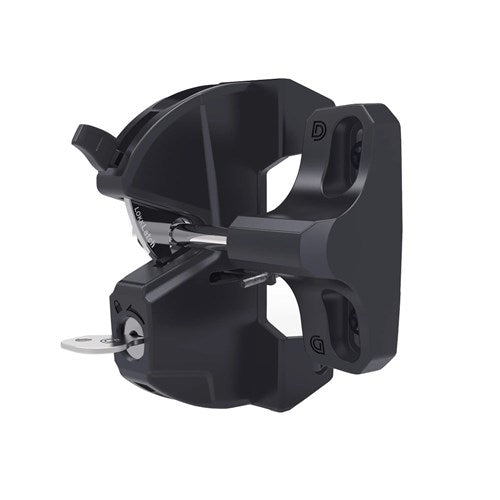 D&D LokkLatch Regular S3 Lockable Gate Latch with LF31R Wafer Cylinder Black