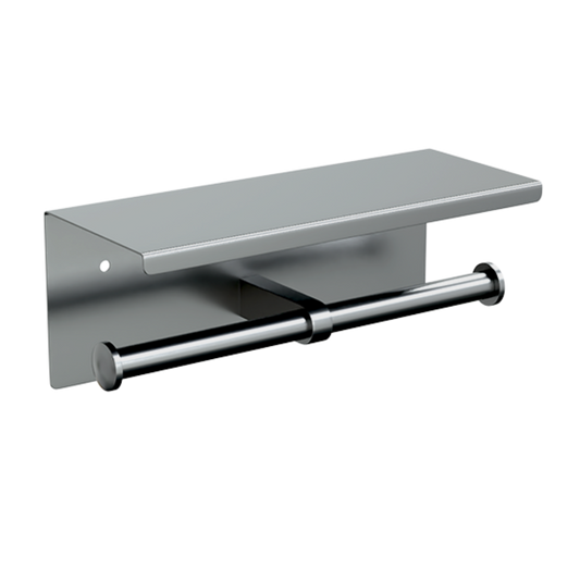 Lenlok ML269-TRH Toilet Double Roll Dispenser, Stainless Steel