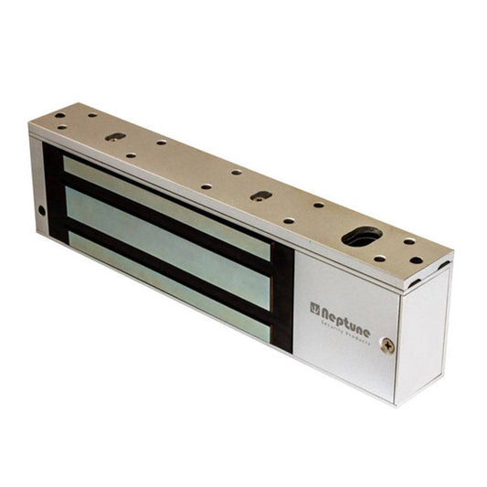 Neptune Door Maglock - 500kg Maglock in silver finish for single door with LED indicator. Ideal for secure indoor access control systems.