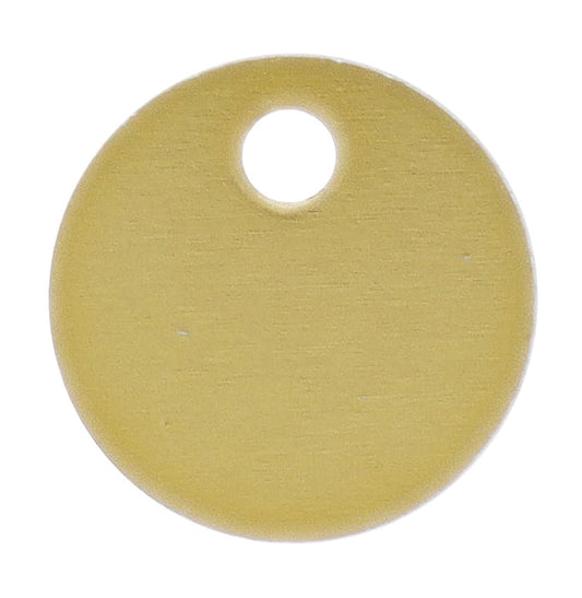 Anondised Engraving Disc Gold, 19MM X 1.2MM, Pack of 25