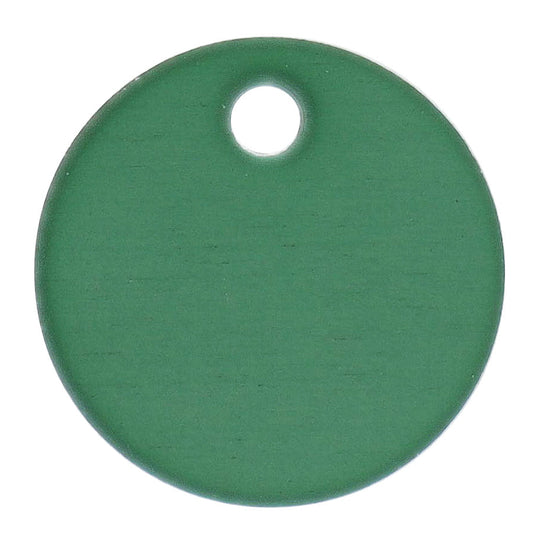 Anondised Engraving Disc Green, 25MM X 1.2MM, Pack of 25