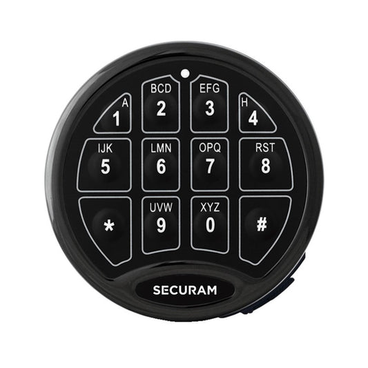 SecuRam SafeLogic Basic Entry Pad Black Chrome - EC-0601A-BC Securam
