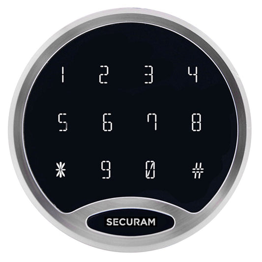 Securam SafeLogic Stealth Entry Pad Chrome for Direct Drive - EC-2001A-DT-CCH-DL - Harry's Door Hardware