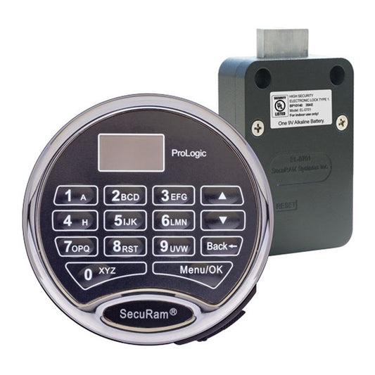SECURAM PRO-LOGIC L22/EL1701 SAFE LOCK W/MOTOR DRIVEN DEADBOLT AND BOLT STATUS - Harry's Door Hardware