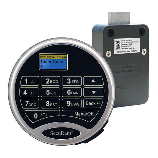 SECURAM PRO-LOGIC L66/EL1701 SAFE LOCK W/MOTOR DRIVEN DEADBOLT AND BOLT STATUS - Harry's Door Hardware