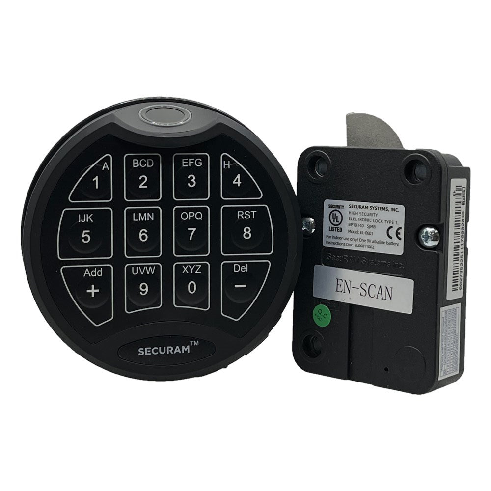 Securam ScanLogic Keypad SECSCANB with SECEL0601ENSCAN Swingbolt Lockbody Kit - Harry's Door Hardware