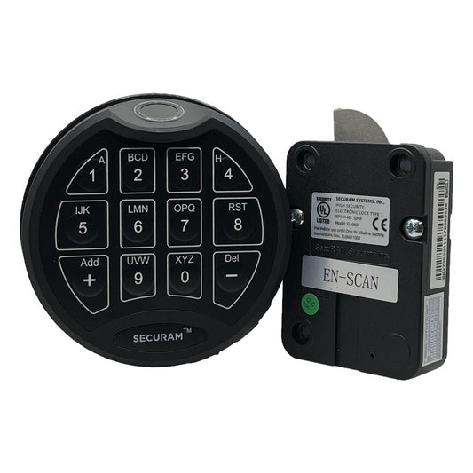 Securam ScanLogic Keypad SECSCANB with SECEL0601ENSCAN Swingbolt Lockbody Kit - Harry's Door Hardware