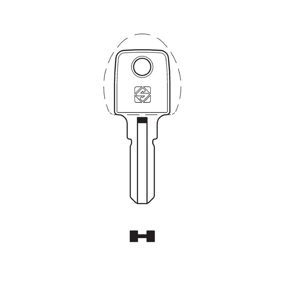 Silca RC27 Key Blank for Cyber Lock & Other Cupboard Lock Cylinders (Packet of 10) Silca