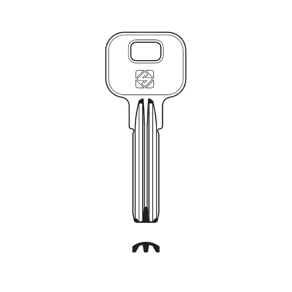 Silca RC29 Key Blank for MW Automotive Canopies, Toolboxes and Trailers Silca