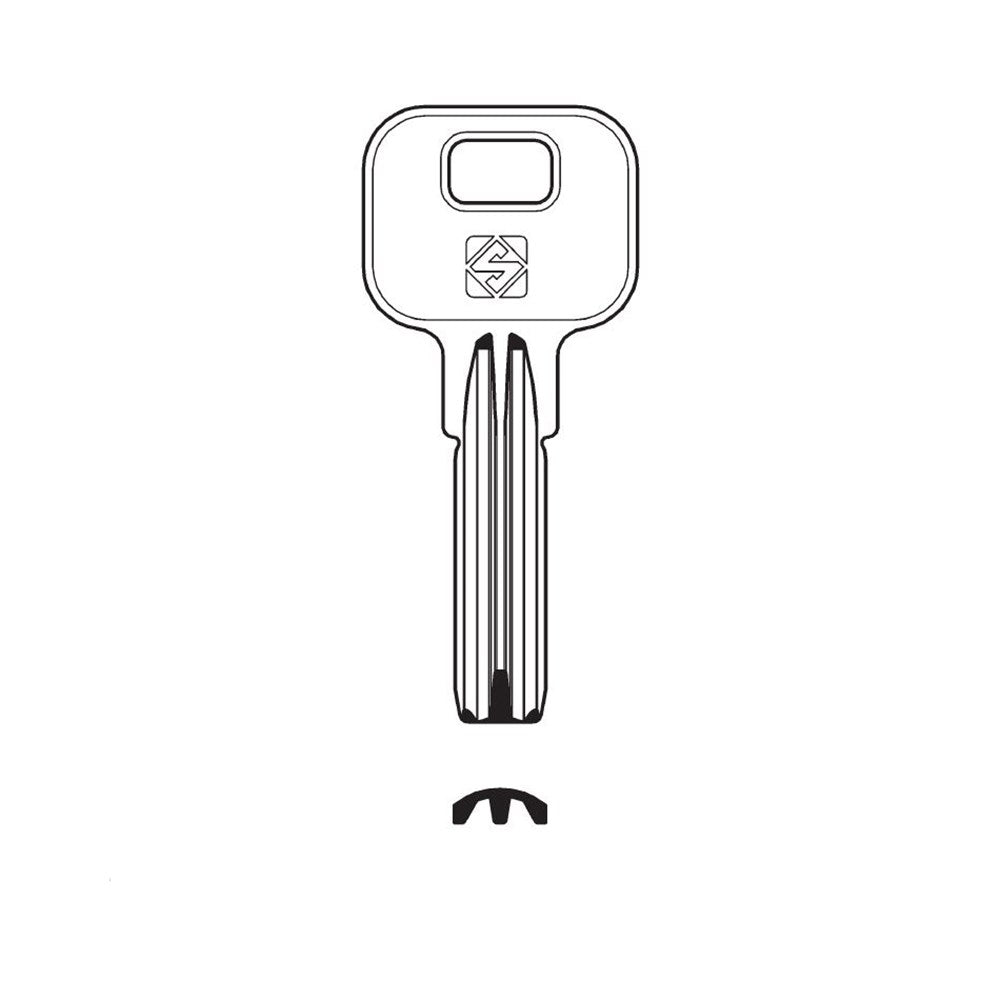 Silca RC30 Key Blank for MW Automotive Canopies, Toolboxes and Trailers Silca