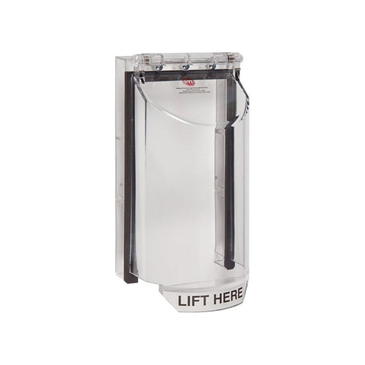 STI POLYCARBONATE COVER   161x85x76MM with OPEN BASE (Clear) STI
