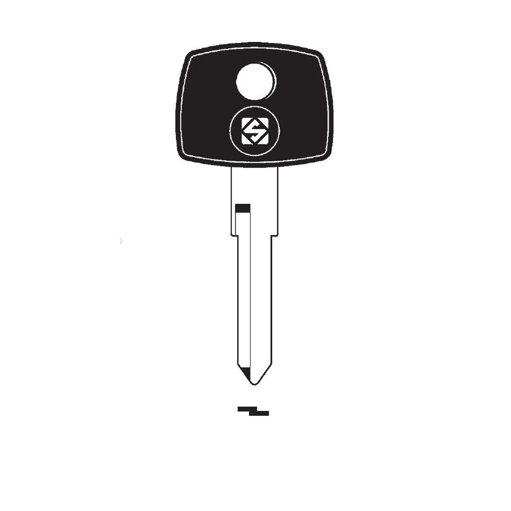 Silca YM15TE Transponder Key Blank for Dodge, Mercedes, Volkswagen Cars and Trucks Empty Less Chip Silca