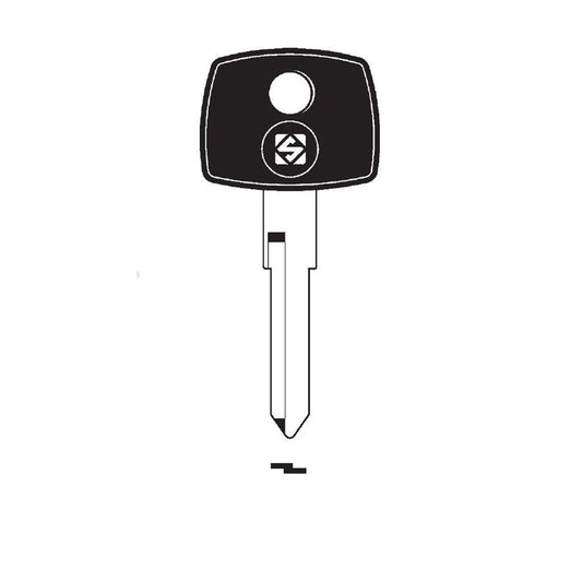 Silca YM15TE Transponder Key Blank for Dodge, Mercedes, Volkswagen Cars and Trucks Empty Less Chip Silca