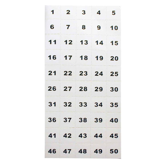 TELKEE PERF NUMBER SHEET 1-50