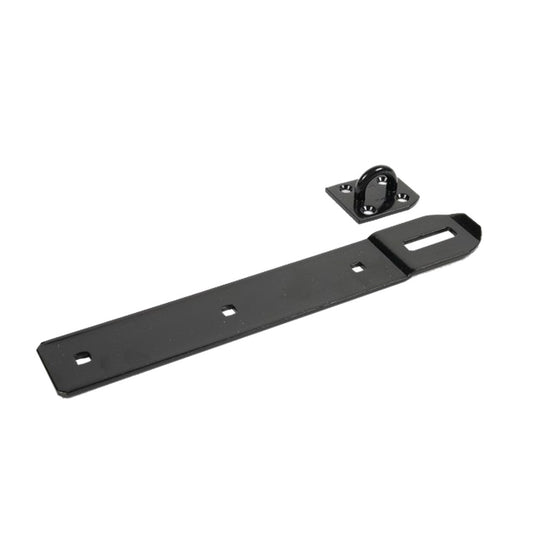 TOKOZ LRG STRAP HASP & STAPLE P100/350 (350mm x 56mm) BLK DP Tokoz