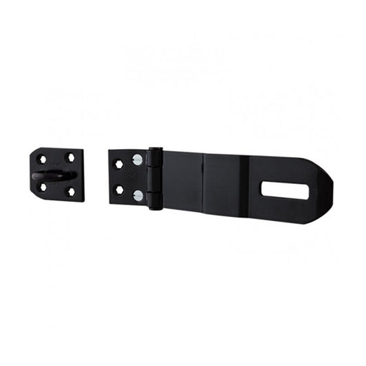 TOKOZ LRG HASP & STAPLE P110/I/190 (190mm x 56mm) BLK DP Tokoz