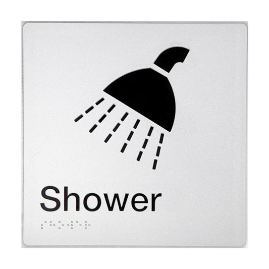 TTSM SIGN SHOWER SIL/BLK TTSM