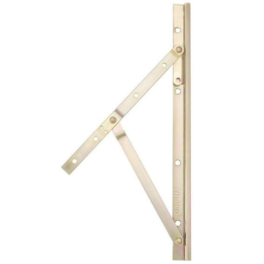 Whitco Narrow Friction Window Stay 400mm Zinc Plated Steel in Silver - W021101 Whitco
