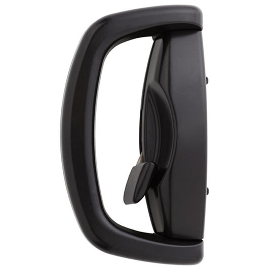 Whitco Blaxland Sliding Door Lockset with External LW4 Cylinder Offset Handle and Universal Strike in Black - W502017 Whitco