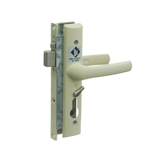 Whitco Tasman Escape Hinged Security Door Lock Kit without Cylinder in Primrose - W807019 Whitco
