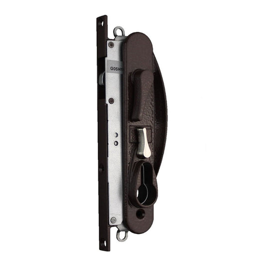 Whitco Leichhardt Sliding Security Door Lock without Cylinder in Brown - W865313 Whitco