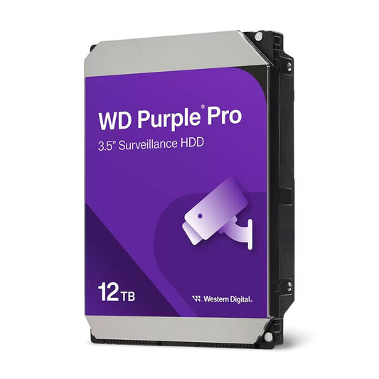 Western Digital 12TB Purple Pro 3.5inch Surveillance Hard Drive - WD122PURP Western Digital