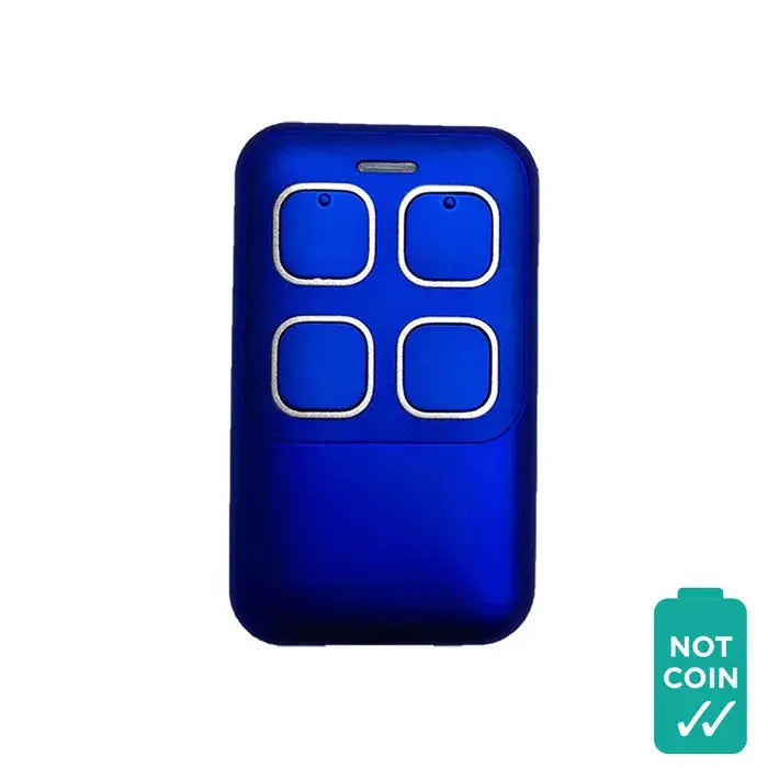 'HERCULIFT Compatible' REMOTE - Non-Genuine blue 4-button garage door transmitter, ideal for HERCULIFT garage door electrical operators.