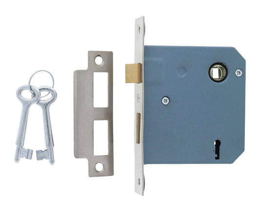 Lenlok 1309 Mortice Lock, 60mm backset, Keyed Alike A key, Boxed, Stainless Steel