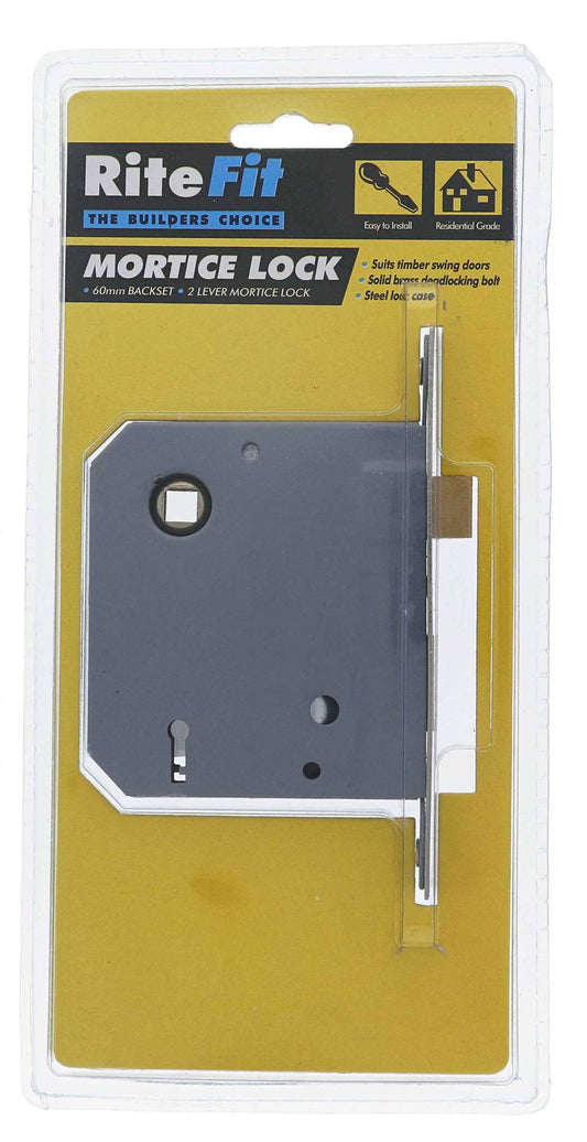 Lenlok 1309 Mortice Lock, 60mm backset, Keyed Alike H key, Boxed, Stainless Steel