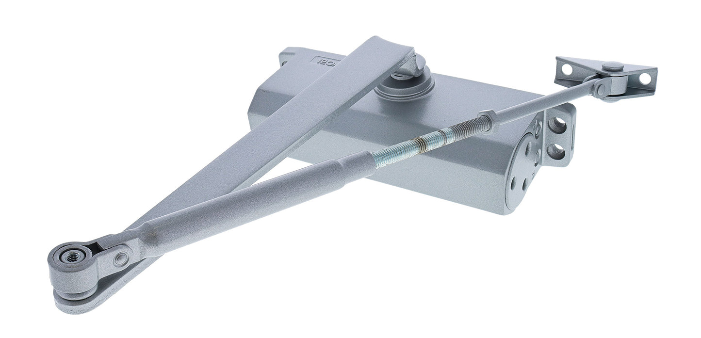 Ryobi 160 Series, Non Fire Rated, 45kg Door Closer, Hold Open Standard Arm, Boxed, Silver