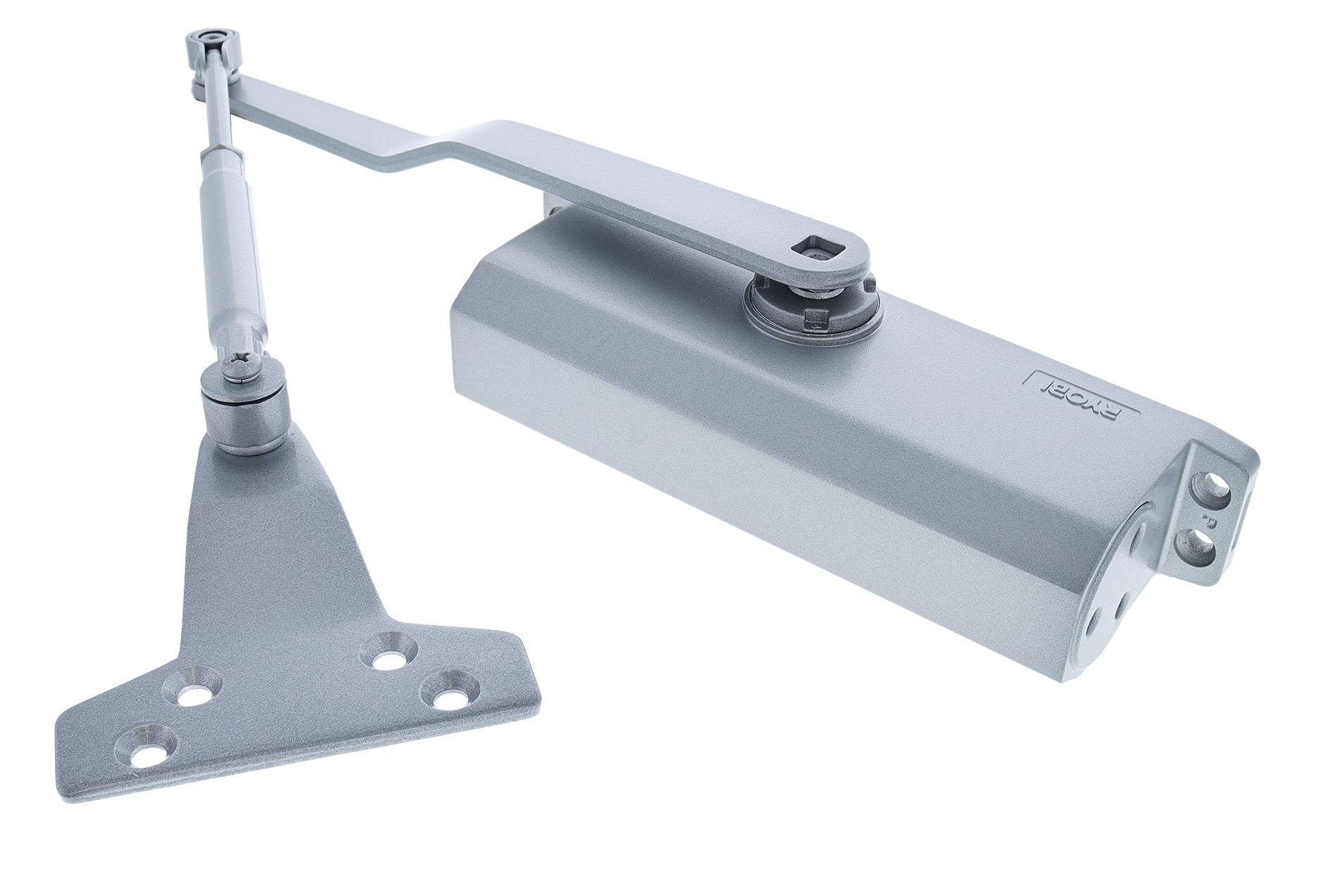 Ryobi 160 Series, Non Fire Rated, 60kg Door Closer, Hold Open Parallel Arm, Boxed, Silver