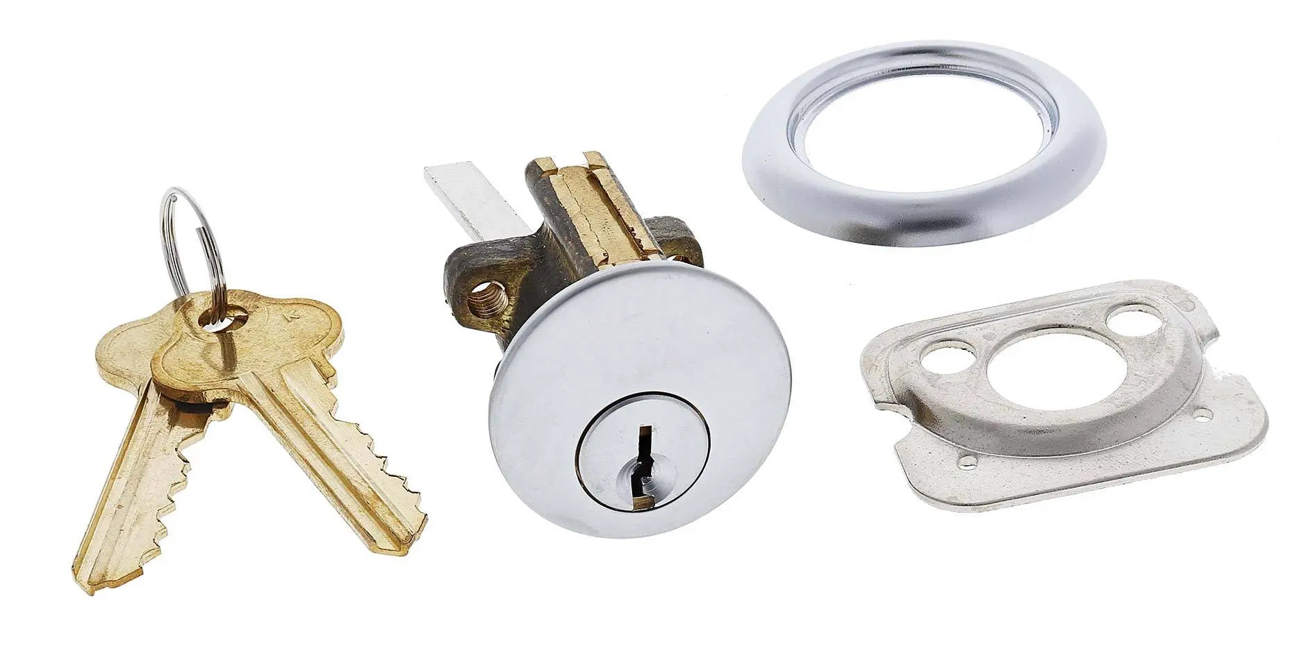 Lenlok 201 Cylinder, 6 pin, C4 Keyed Alike KA1, Satin Chrome Boxed ...