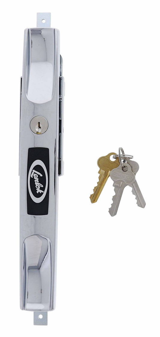 Lenlok 4323 Long Dual Grip Face Roller Door Lock, 4 pin, C4 Keyed to Differ ,