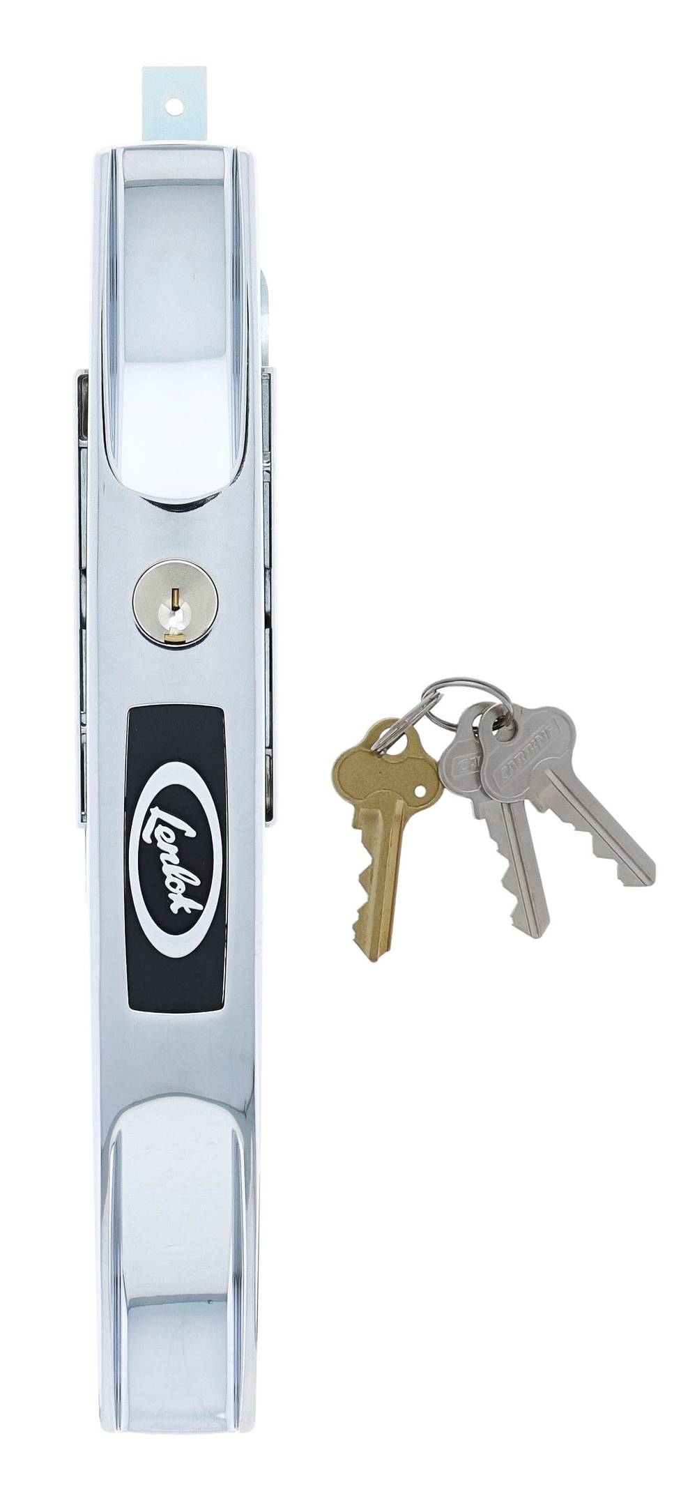 Lenlok 4324 Long Dual Grip Face Roller Door Lock, 4 pin, C4 Keyed Alike ,