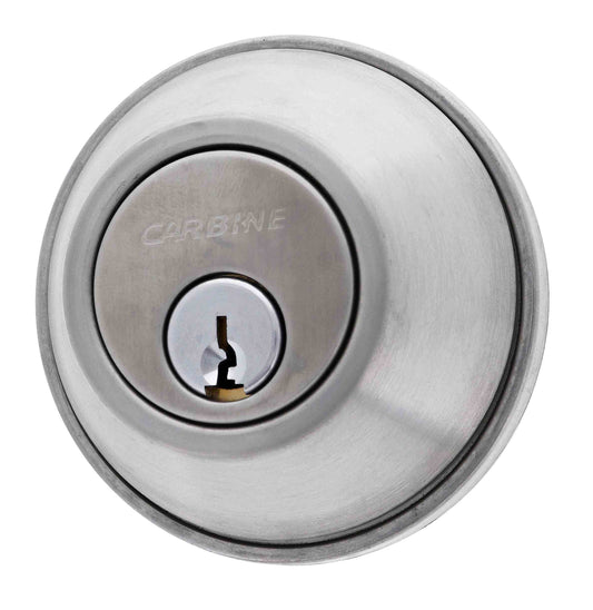 Carbine ALB series Single Cylinder and Turn Deadbolt, 60mm backset, C4 keyed to 6 pin Keyed to Differ , Boxed, Satin Stainless Steel