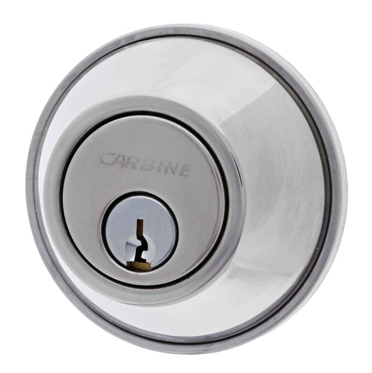 Carbine ALB series Single Cylinder and Turn Deadbolt, 60mm backset, C4 Keyed to Differ , Boxed, Chrome Plate