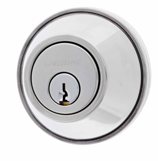 Carbine ALB series Double Cylinder Deadbolt, 60-70mm backset, C4 Keyed to Differ , Boxed, Chrome Plate