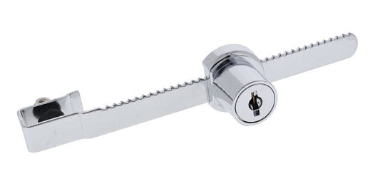 Lenlok Glass Sliding Showcase Ratchet Lock, Keyed Alike 2268, Poly Bag