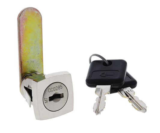 CL Aq-203 Quick Fix Camlock Lock, Large face 180 degree, 44mm Flat Cam, Keyed to Differ