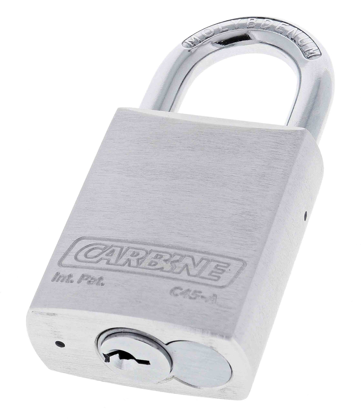 Carbine C45 Silver Aluminium Padlock, 8MM X 30MM MOLY SHACKLE, Keyed to Differ , Bulk 12